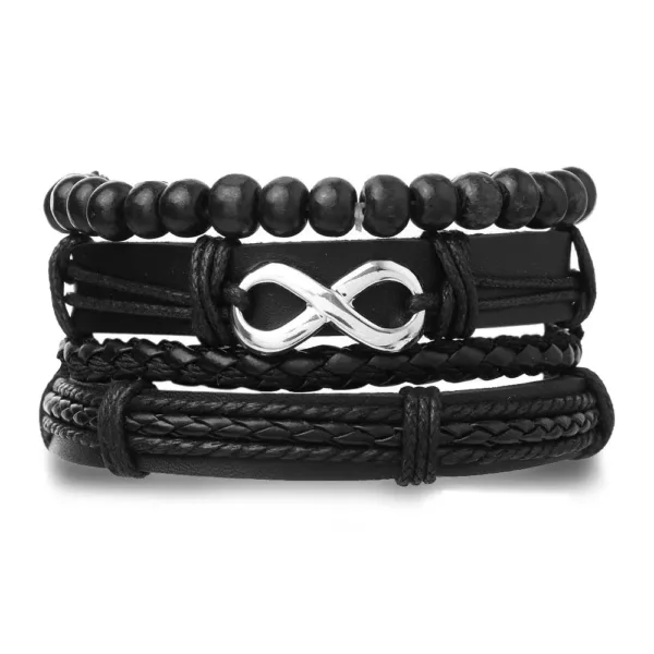 Sublime Bracelet en Cuir Tressé Masculin