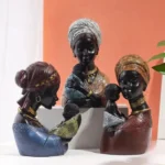 Buste Femme Africaine avec Bébé