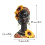 Buste femme et enfant : inspiration culturelle africaine