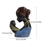 Buste décoratif Femme Africaine avec un enfant