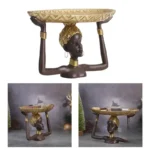 Figurine féminine africaine, décoration unique