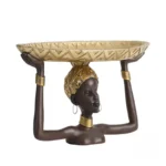 Buste stylisé femme africaine, pièce décorative