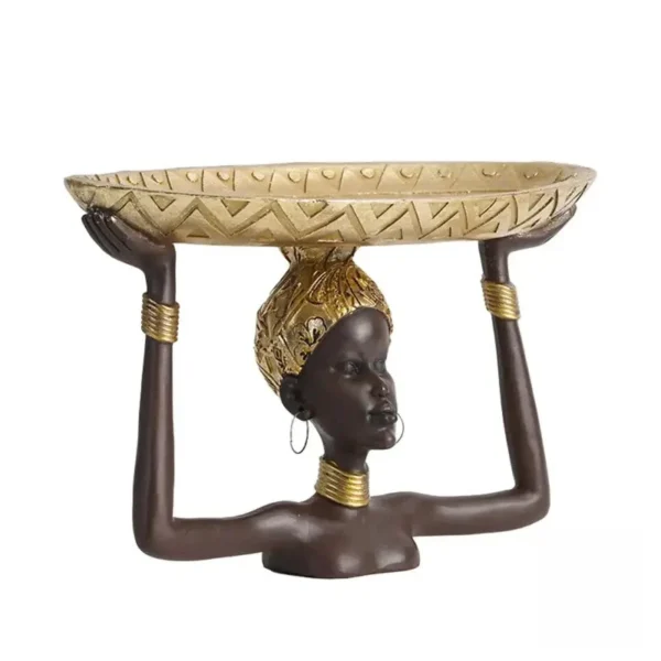 Buste stylisé femme africaine, pièce décorative