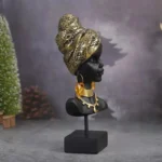 Buste Femme Africaine en Résine décoratif
