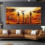 Cadre Africain artistique en style traditionnel