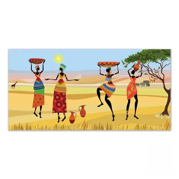 Cadre Africain artistique en style traditionnel - vue 2