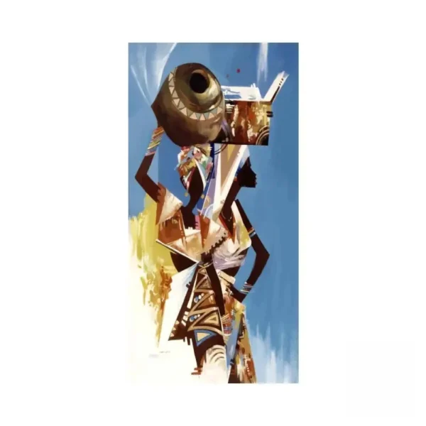 Cadre Africain artistique en style traditionnel - vue 3