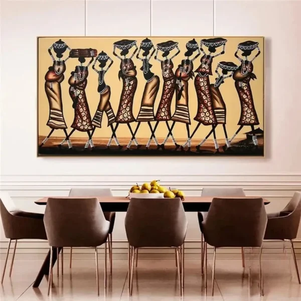 Décoration murale inspirée de l'art africain