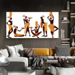 Couleurs riches sur toile décorative originale