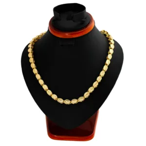 Bijoux africains, chaîne en or ethnique raffinée
