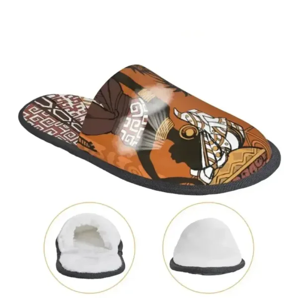 Chausson stylé femme, motif traditionnel africain