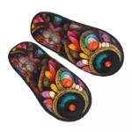 Chaussons africains faits main en tissu coloré et traditionnel