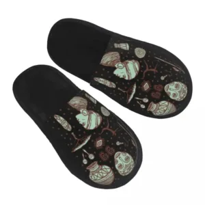 Chaussons africains noirs élégants et confortables