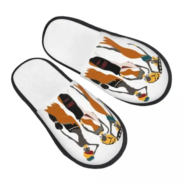 chaussons-imprime-femme-africaine-1 Chaussons africains imprimés pour femme au design vibrant