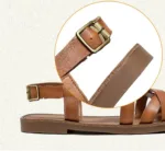 Chaussure sandale inspirée des motifs africains