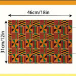 Chemin de table Kente pour un décor culturel africain
