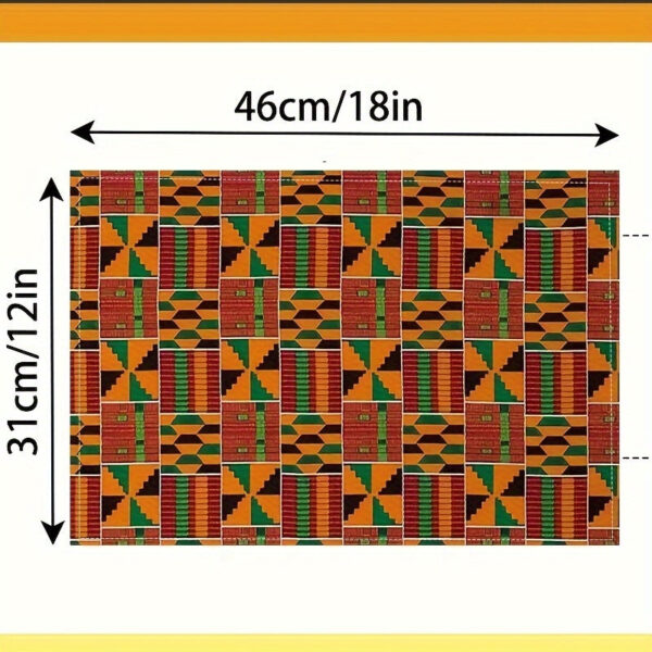 Chemin de table Kente pour un décor culturel africain