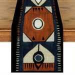 Chemin de table africain tribal coloré et stylé