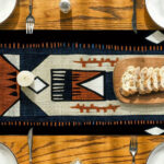 Nappe africaine avec motifs tribaux vibrants