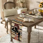 Chemin de table aux motifs ethniques originaux pour décoration