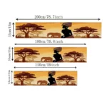 Accessoire de table savane africaine, style ethnique