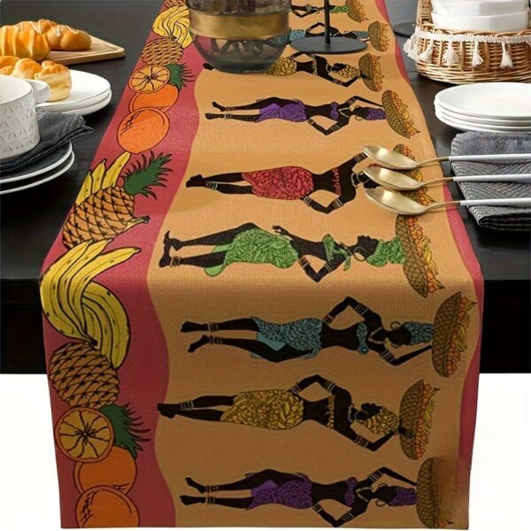 chemin-de-table-silhouette-femme-africaines-1 Chemin de table silhouette femme africaines