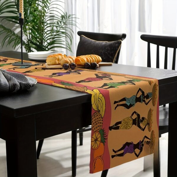 Décoration de table stylisée avec designs africains