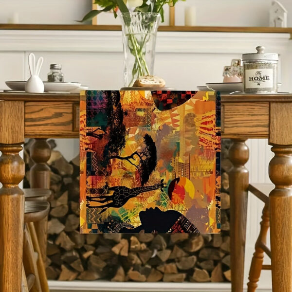 chemin-de-table-style-africainde-1 Chemin de table africain décoratif pour repas et événements