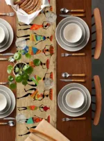 Tissu africain vibrant pour embellir votre table