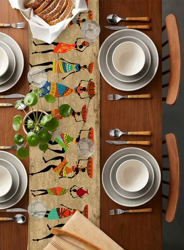 Tissu africain vibrant pour embellir votre table