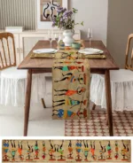 Accessoire de table en tissu africain pour repas festifs