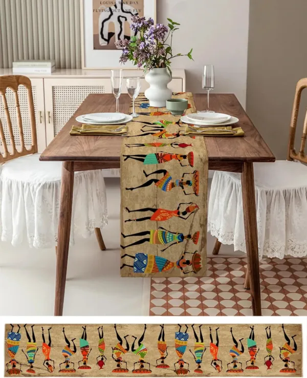 Accessoire de table en tissu africain pour repas festifs