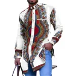 Chemise dashiki élégante avec motifs traditionnels