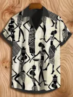 Chemise de style africain, coupe élégante pour homme