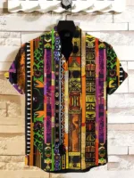 Chemise avec motifs africains, ajout de couleur à votre garde-robe