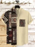 Chemise tendance, héritage africain pour homme contemporain