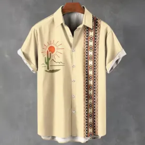 Chemise Africaine Homme Col en V