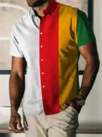 Chemise confortable pour homme, style africain droit
