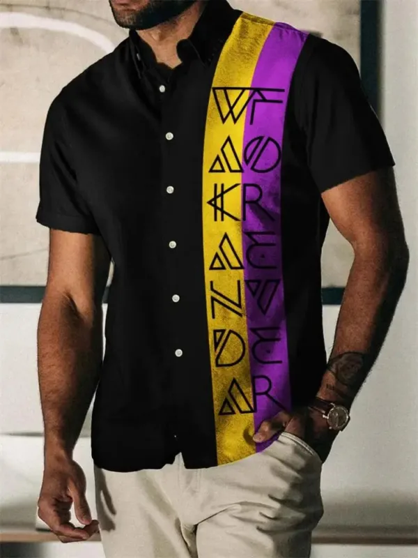 Chemise africaine pour homme, coupe droite élégante