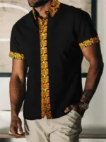 Chemise Africaine Homme Coupe Droite - vue 2