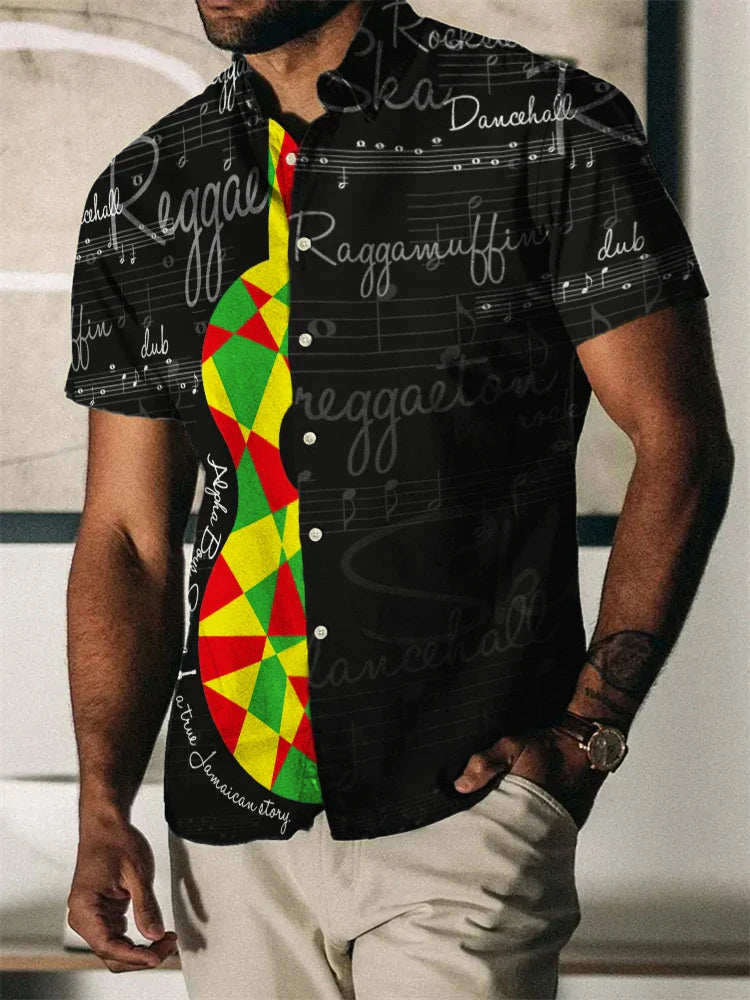 Chemise homme coupe droite, inspiration africaine
