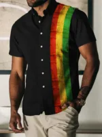 Mode masculine : chemise africaine au style direct
