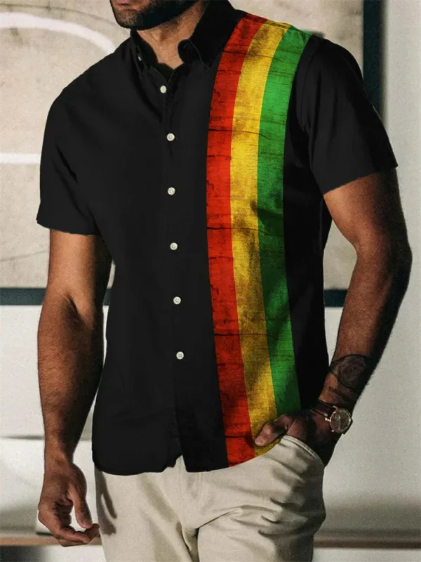 Mode masculine : chemise africaine au style direct