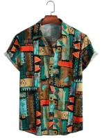 Chemise décontractée africaine pour homme