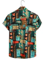 Chemise homme style africain, design moderne et coloré