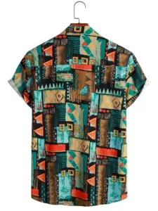 Chemise homme style africain, design moderne et coloré