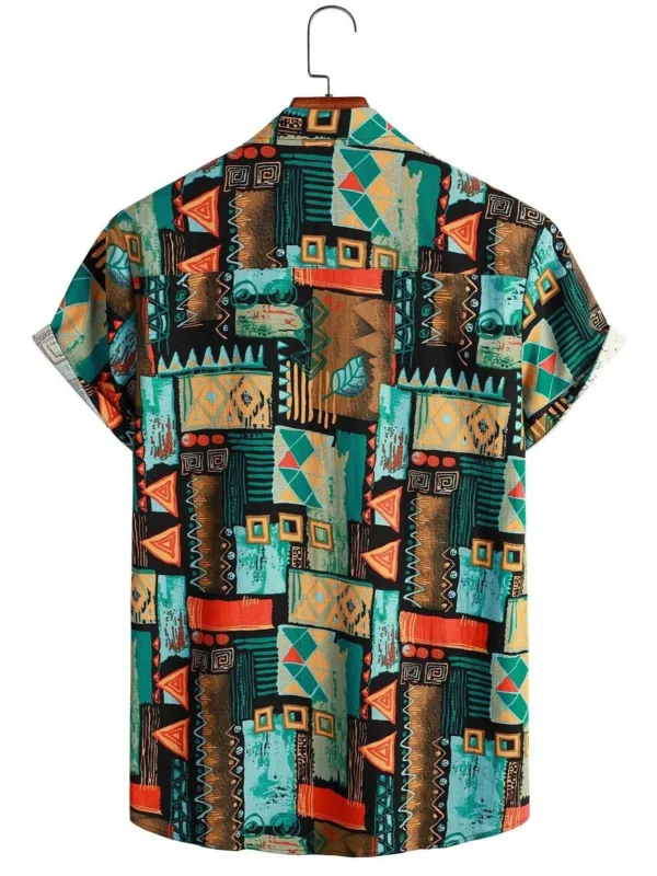 Chemise homme style africain, design moderne et coloré