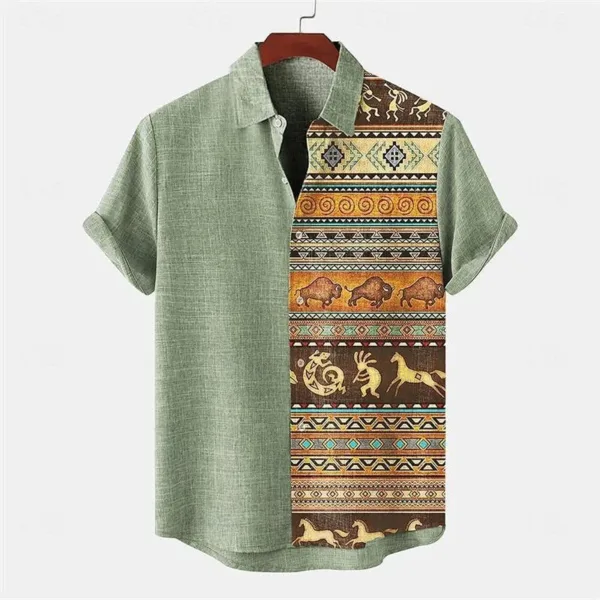 chemise-africaine-homme-en-lin-1 Chemise Africaine Homme en Lin