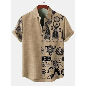 Chemise en Lin pour Homme, style africain