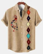 Chemise africaine colorée pour un look décontracté